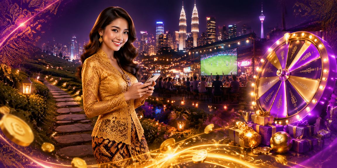 Suasana pertaruhan bola sepak Kuala Lumpur dengan gaya kebaya