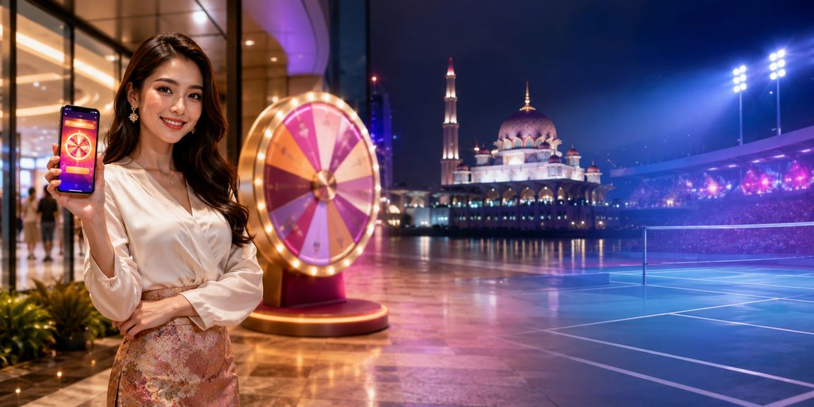 Permainan roulette di Putrajaya dengan suasana kasino gaya Melayu tempatan